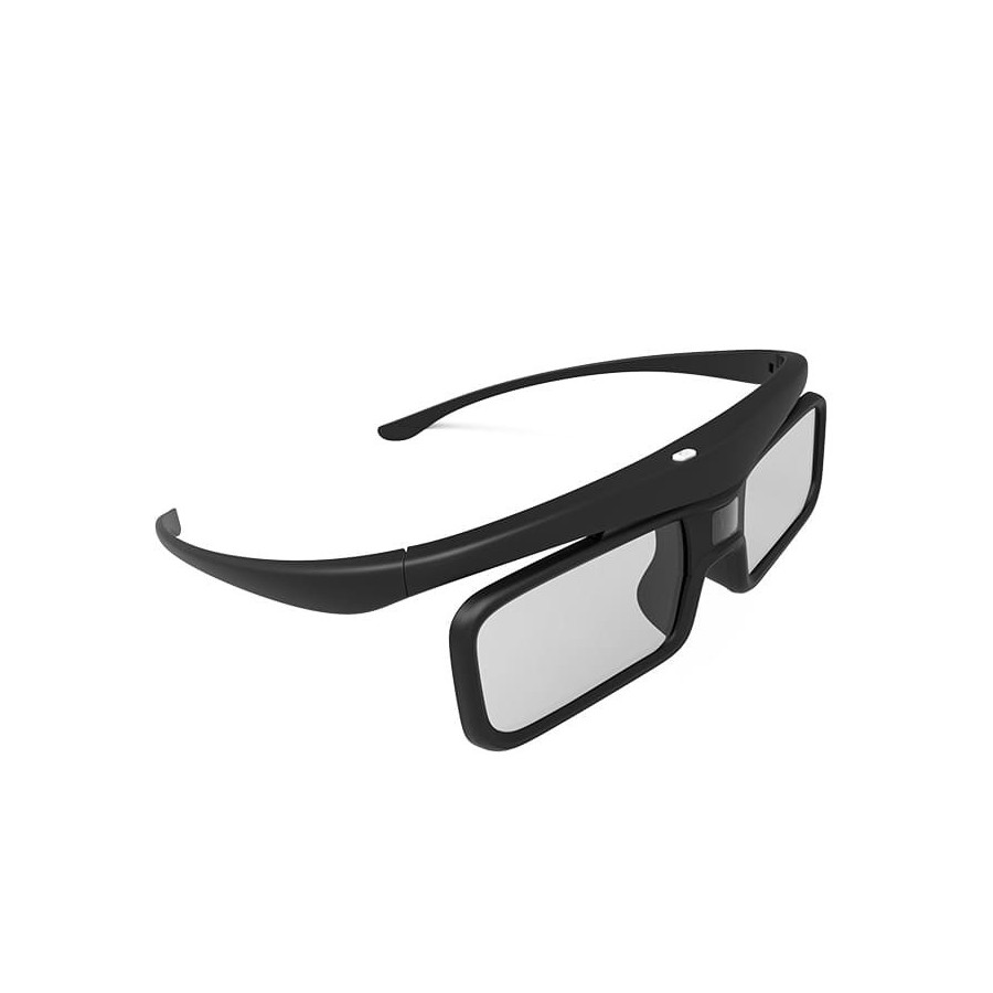 AWOL VISION DLP Link 3D Glasses – Occhiali Otturatori Attivi, Ricaricabili, 50h Autonomia, 178° FOV, 2 Pezzi Nero